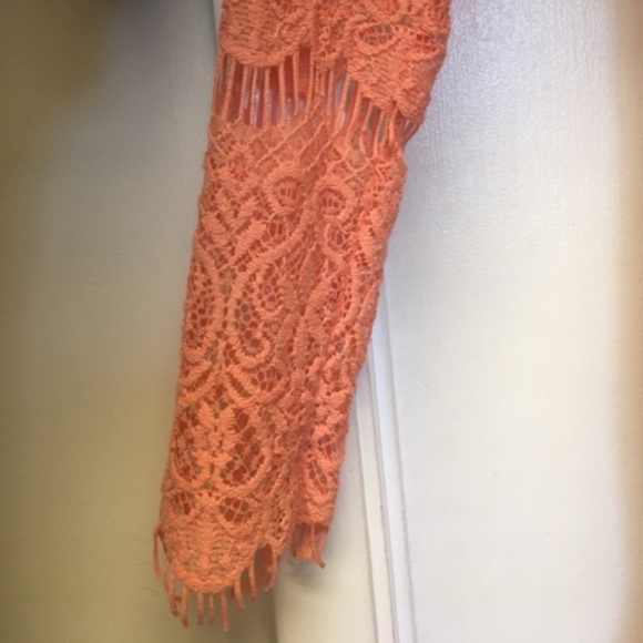 NEW ANGL Lace Deep V Neck Mini Dress NWOT - Picture 8 of 11